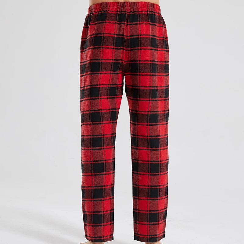 Calça de pijama Tartan vermelha xadrez