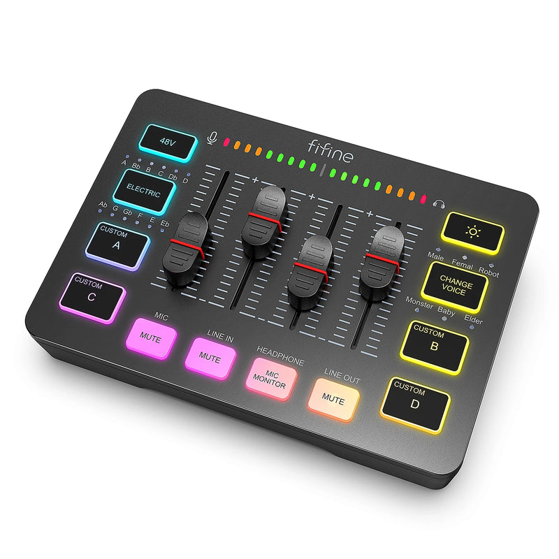 FIFINE Mixer de áudio para jogos