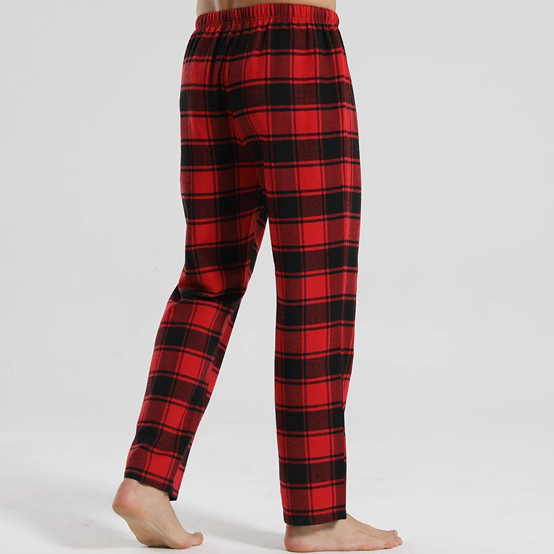 Calça de pijama Tartan vermelha xadrez