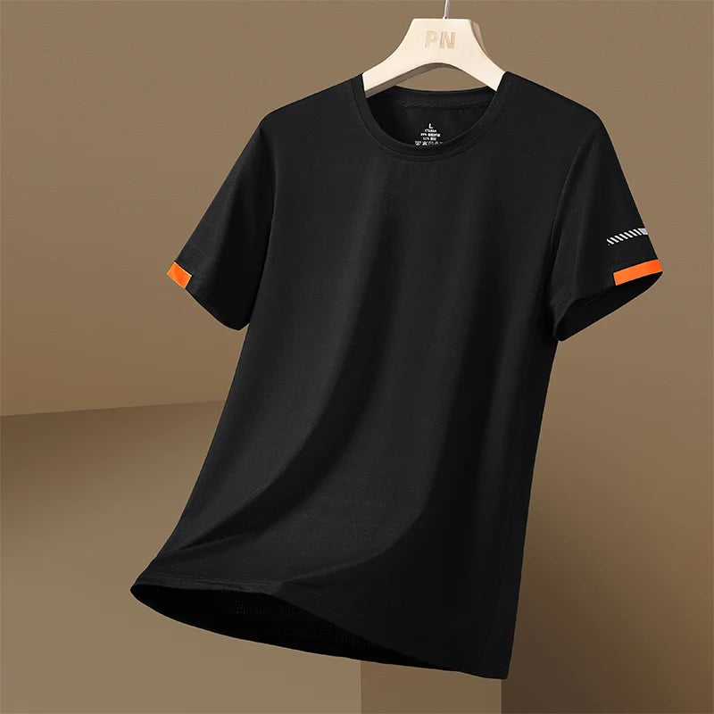 T-shirt esportes camisetas seda gelo