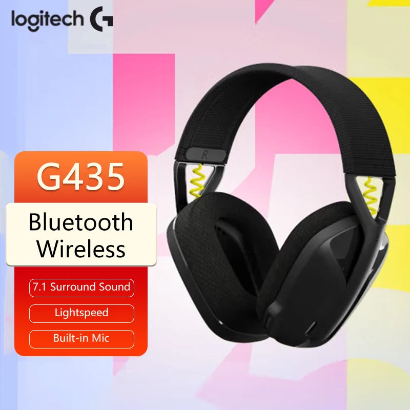 Headset Gamer Sem Fio Logitech G435, Conexão USB e Bluetooth